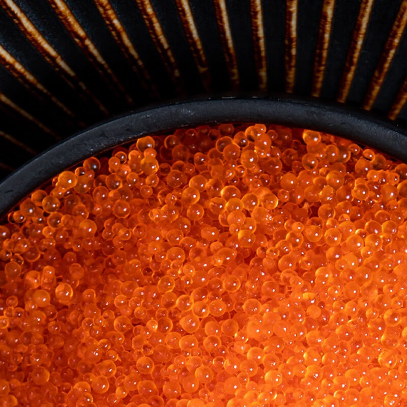 江船长鱼籽寿司饭团食材海鲜生鲜拌饭调色调味鱼籽多色新鲜鱼子酱 橙色400g鱼籽