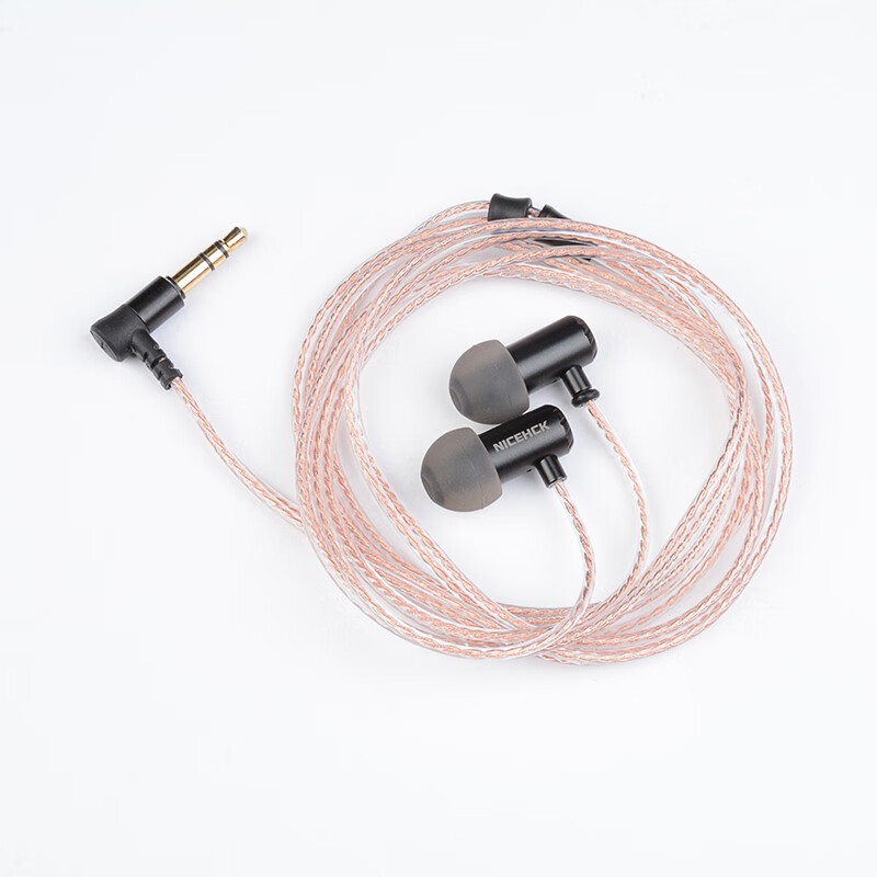 NICEHCK钛美X39 原道耳机HiFi入耳式6mm镀钛振膜动圈金属带麦圆孔K歌游戏睡眠发烧适用于vivo小米华为苹果 钛美 黑色带麦+8股银色TC3小尾巴