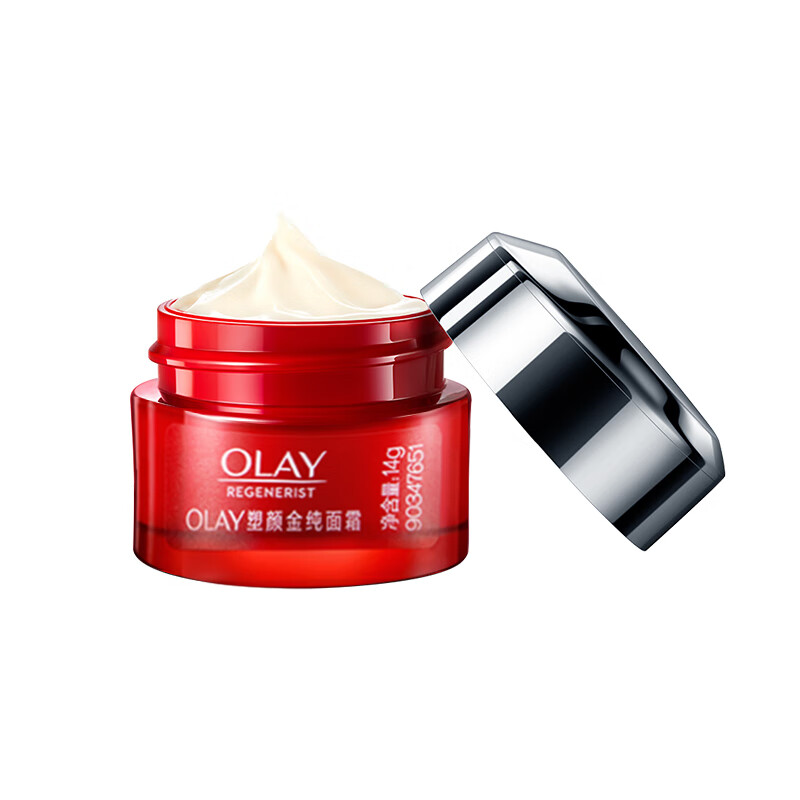 玉兰油（OLAY）超红瓶面霜信号肽大红瓶臻粹乳霜抗皱紧致淡纹保湿送老婆妈妈旅行 【尝鲜】大红瓶面霜14g