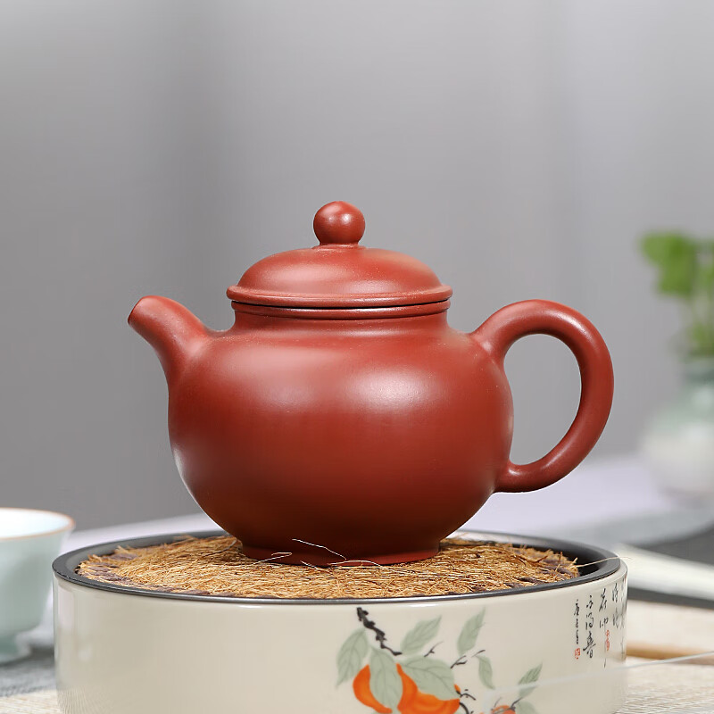 百年利永 宜兴紫砂壶纯全手工原矿大红袍掇只壶功夫茶具泡茶壶280ml