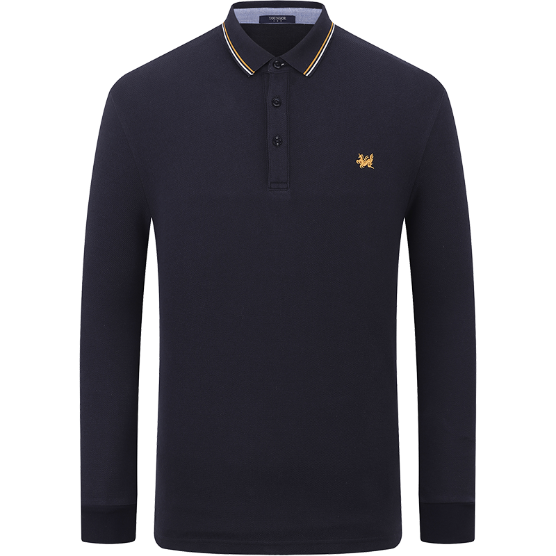 雅戈尔POLO衫男长袖Polo3色可选POLO衫男商务休闲轻商务VLPC505999FCA藏青色M价格趋势分析