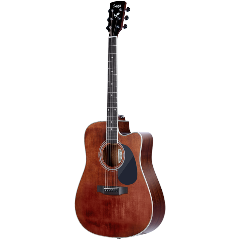 萨伽（SAGA）单板吉他民谣木吉它初学者男女生入门ita电箱乐器SF700C缺角复古色41英寸+APP教学+礼包价格走势|吉他历史价格价格查询App