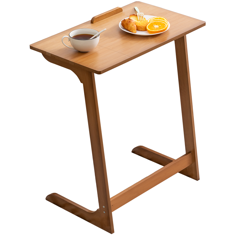 淘之良品简易折叠餐桌吃饭桌方桌现代简约楠竹多功能桌小饭桌中式小户型床上收纳桌便捷式小户型方木桌子茶几 【高度可调】折叠款(加厚纯竹)