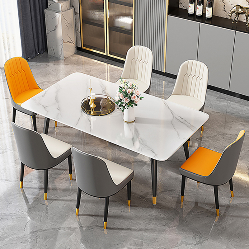 杜沃杜沃岩板意式轻奢中小户型餐桌椅现代餐厅桌子1.4米