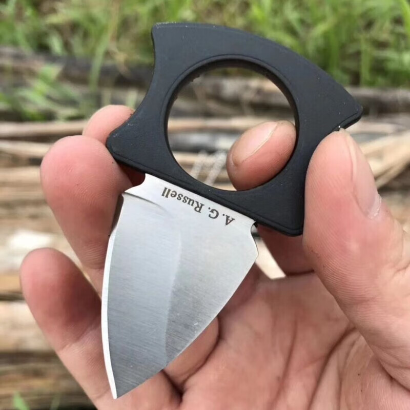 宰搂防身武器指环指虎合法虎指四指拳虎齿户外刀edc刀随身防60以下20m 高硬度指环
