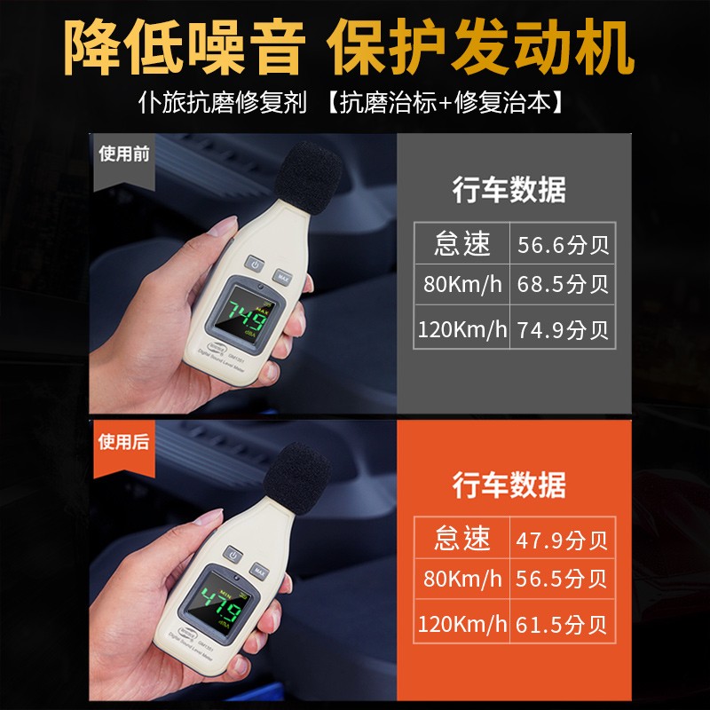仆旅汽车发动机抗磨保护剂修复剂机油添加剂降噪抖动强力治烧机油精 【养护一体】清洗剂*1+修复剂*1