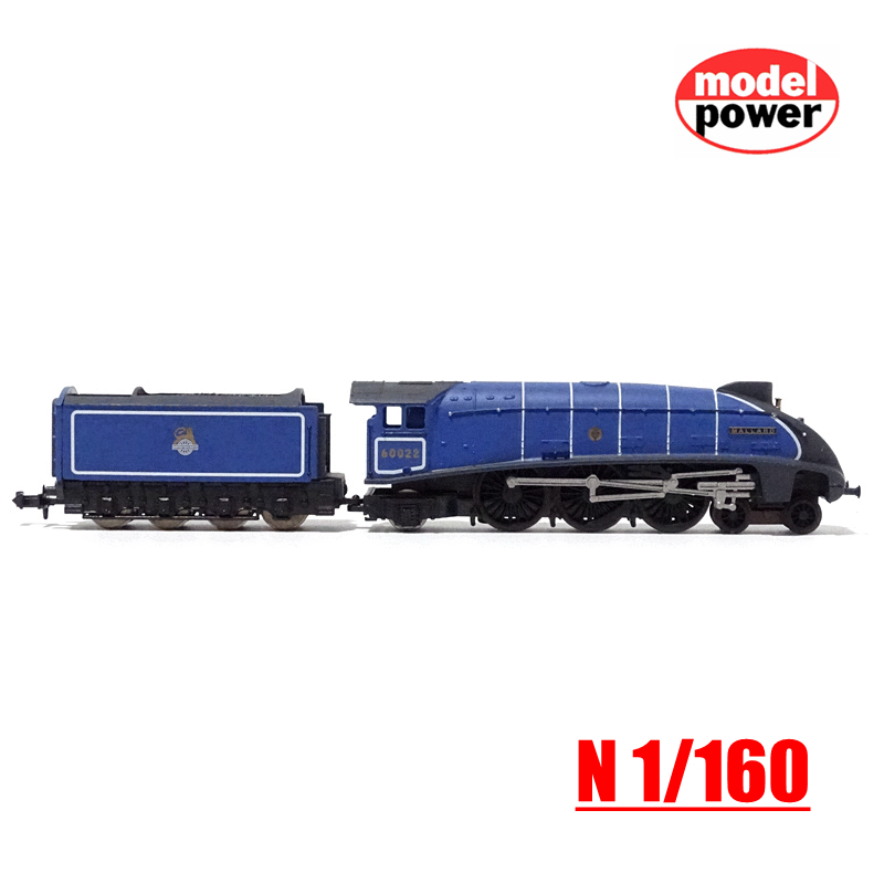 2022新款火车静态模型1/160 英国野鸭号蒸汽机车 lner a4 n比例场景