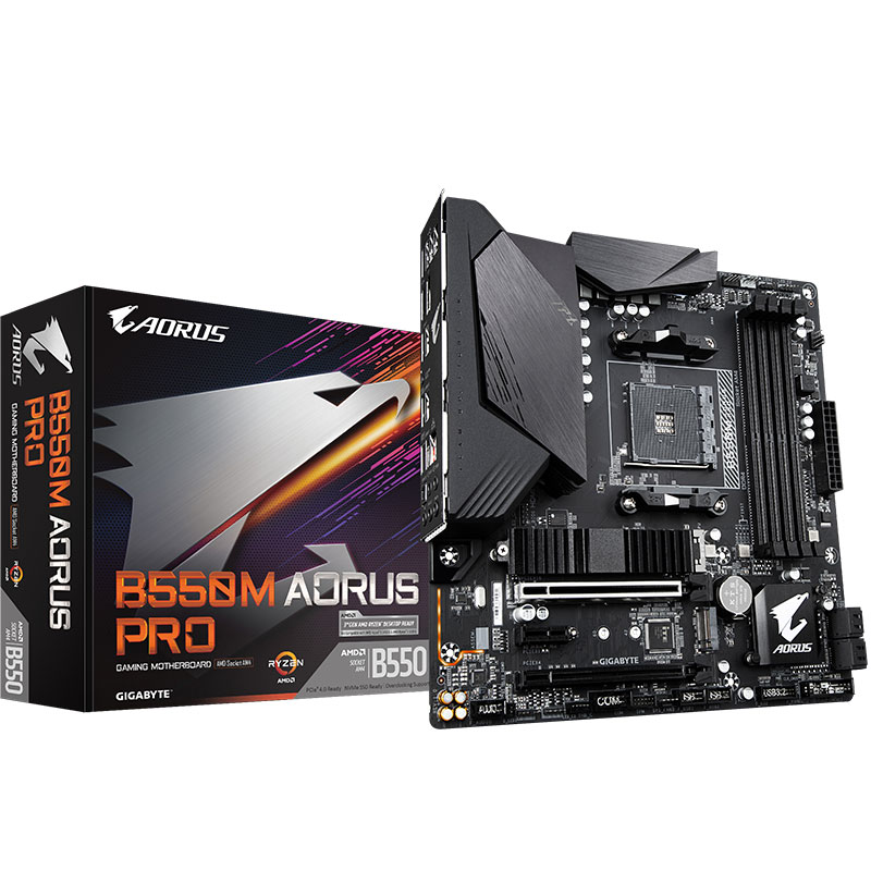 技嘉 小雕PRO B550M AORUS PRO 主板 支持CPU 5700G/5600X/5600G/3700X（AMD B550/Socket AM4）