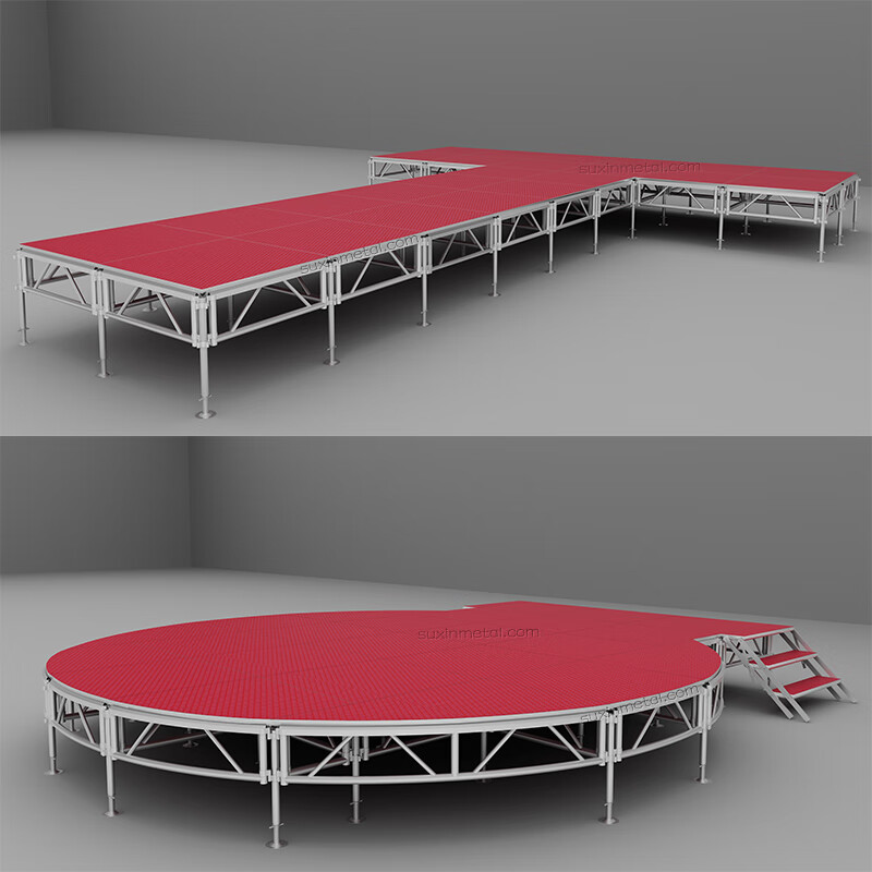 圣洛克优德利铝合金舞台婚庆展会演出户外快装t台拼装学校酒店活动