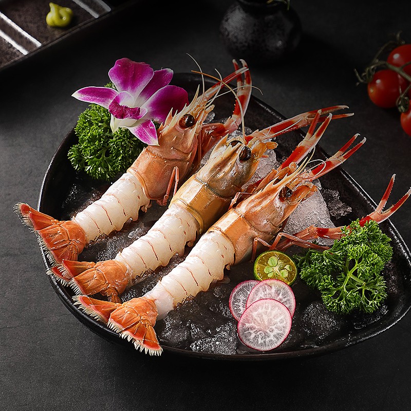 潮海堂 刺身级深海鳌虾新鲜速冻海鳌虾1000g活捕鲜冻日料生吃刺身虾