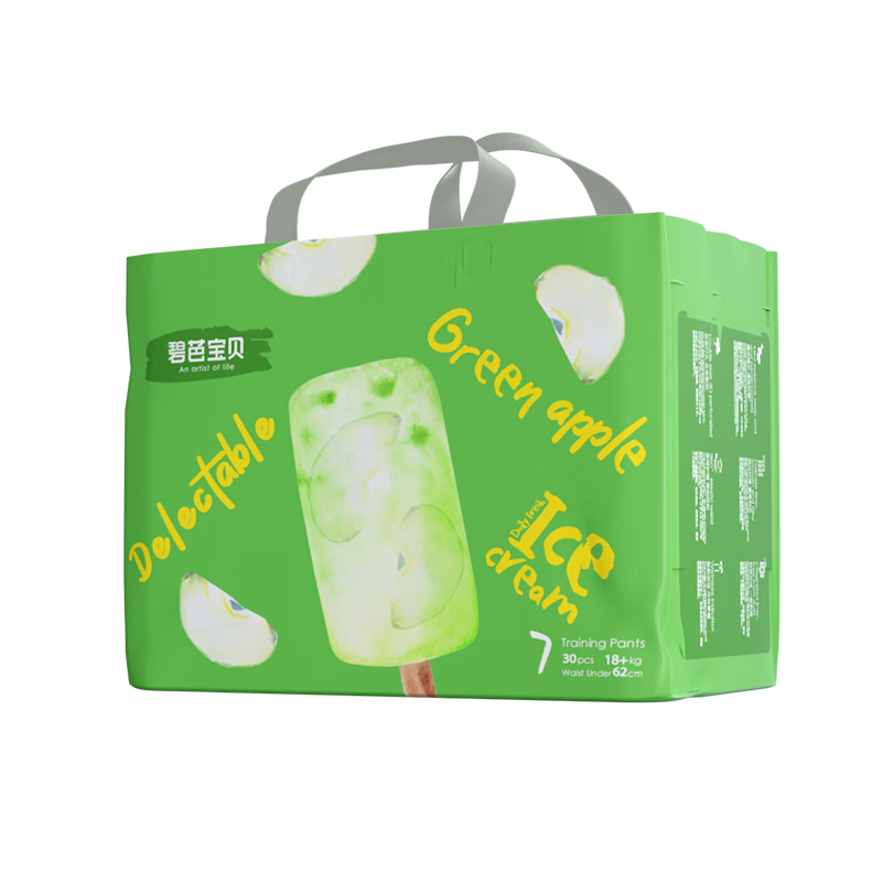 碧芭宝贝冰淇淋special拉拉裤XXXL码30片(≥18kg)加大码尿裤 清爽透气