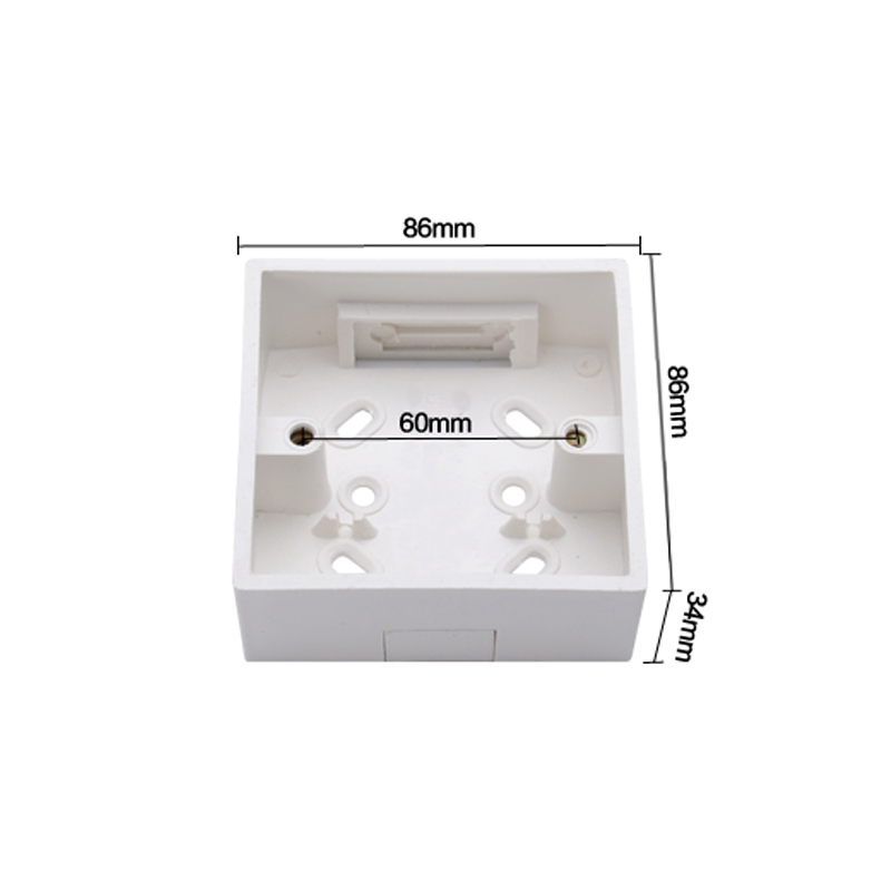 凯祥86型线盒明装底盒通用明盒开关盒墙外家用插座盒子底座明线盒