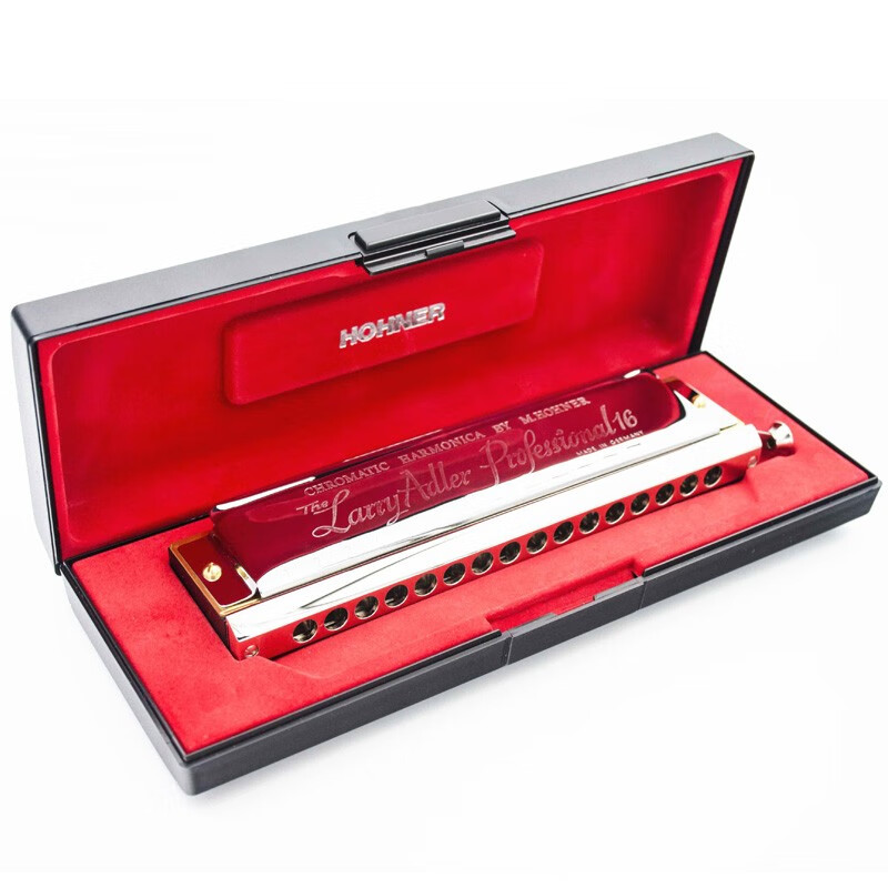 现货la-16德国和来hohner larry adler 16孔半音阶成人口琴签名