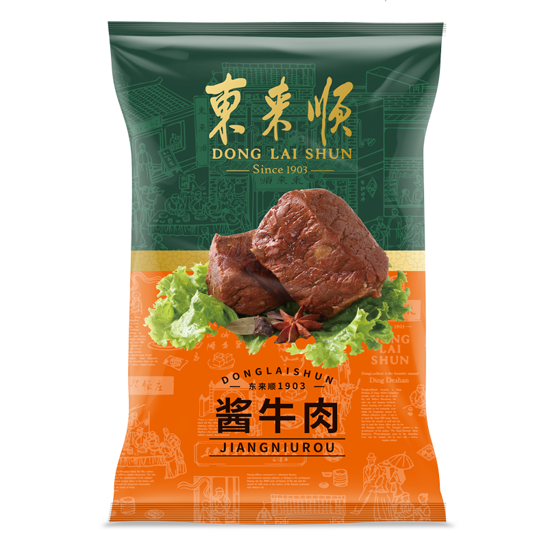 东来顺酱牛肉200g清真熟食袋装即食北京特产中华老字号