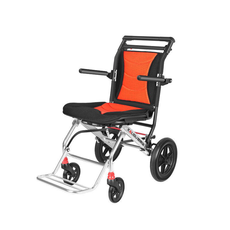 凯莱宝 KALIBU）手动轮椅老人折叠轻便小铝合金便携残疾人旅行多功能手推代步车