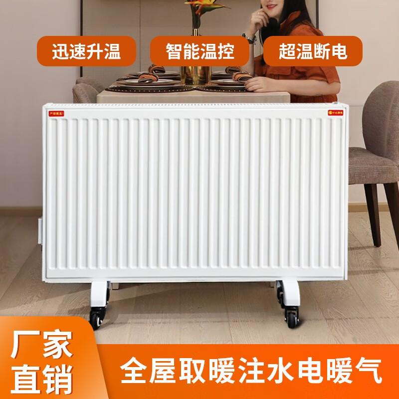 八达电暖器散热器水循环取暖器智能电暖器板式水电暖气壁挂式取暖器（私人定制） 白色 2000瓦（供15㎡左右）