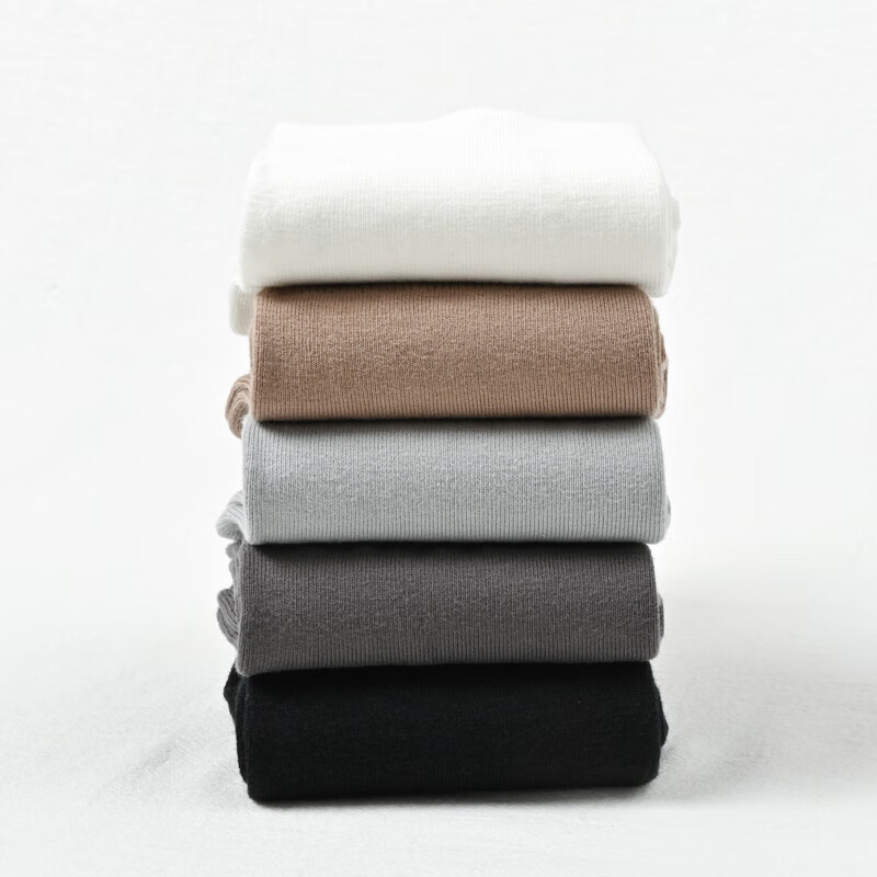 CK长袜子男士纯棉中筒吸汗透气运动商务休闲防臭弹力款式男袜子 W6CK 2黑+2墨蓝+2深灰 6双 均码 推荐40.5-44.5