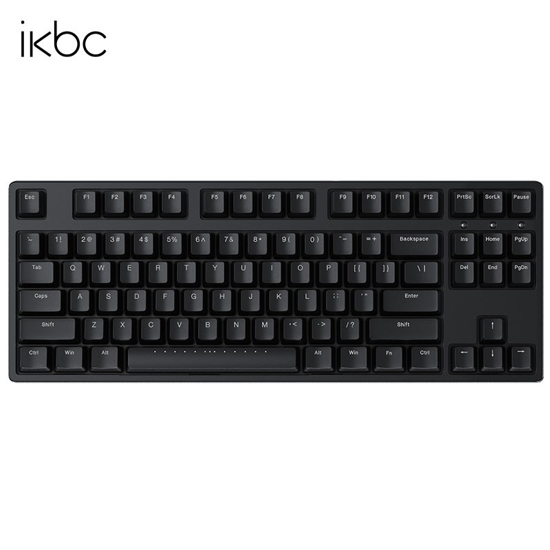 ikbc W200 机械键盘 2.4G无线 游戏键盘 87键 cherry轴 樱桃轴 无线机械键盘 黑色 红轴