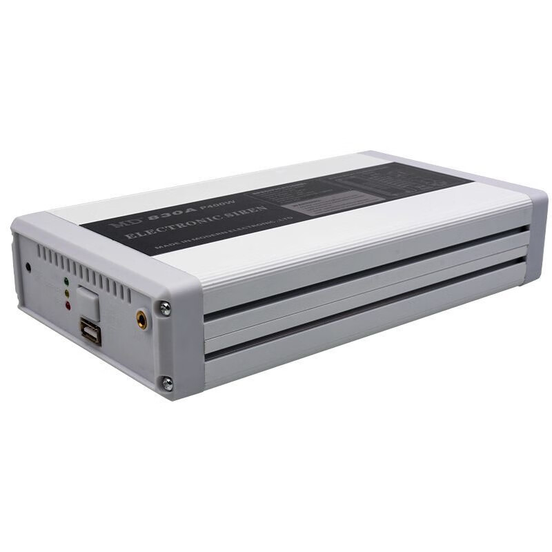 车越野车警报器警笛美式音400w1200w无线喊话器警报器高音喇叭12v md