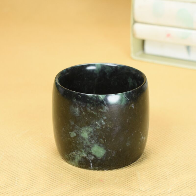 药王石水杯杯子玉杯防三高提高免疫助睡眠玉石水杯西藏药王石茶杯养生