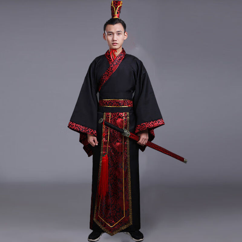 牧兽唐装秦朝春秋战国三国臣子官服汉代王爷话剧影视演出服古代男汉服