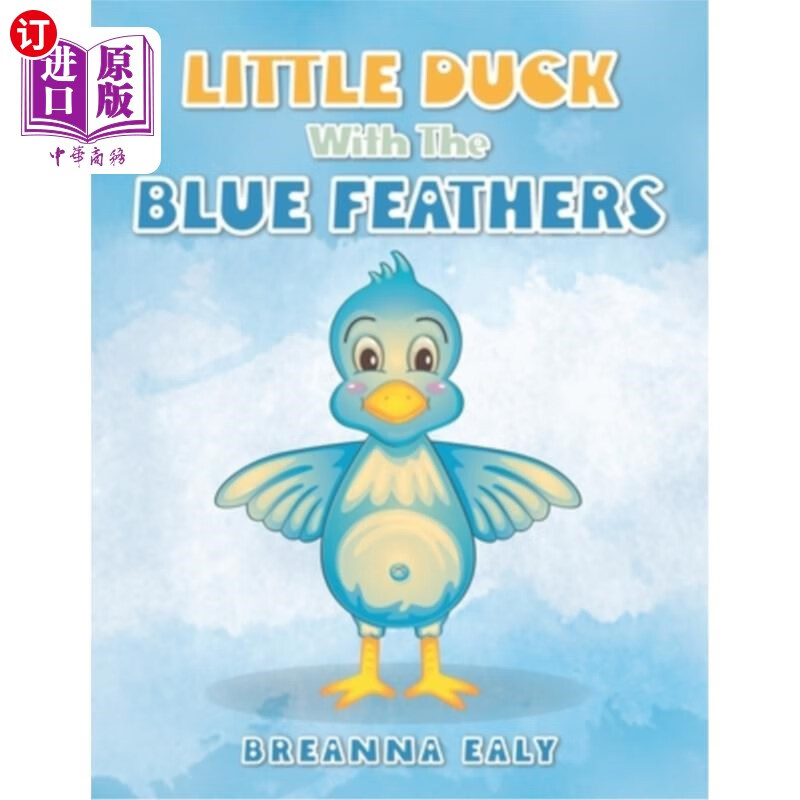 海外直订little duck with the blue feathers 蓝色羽毛的小鸭子