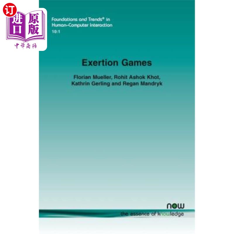 海外直订exertion games 运用游戏