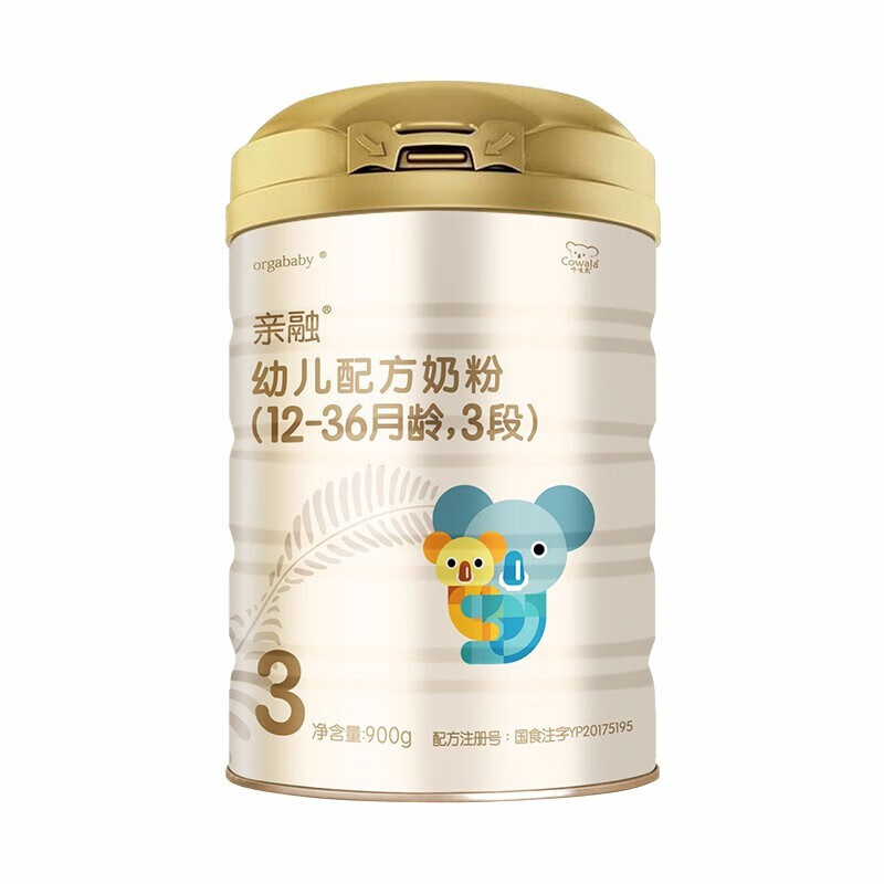 咔哇熊(cowala)恒大乳业 亲融系列奶粉3段900g(生产日期:21年5月份