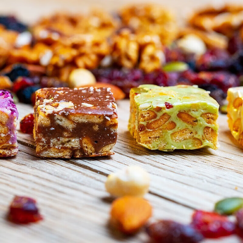 味滋源 雪花酥 网红零食礼盒装软牛轧奶芙抹茶巧克力糕点小吃-1 雪花酥 500g 1件