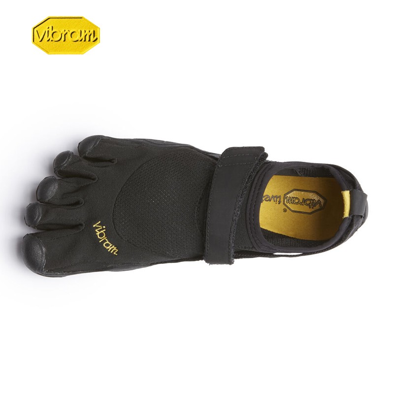 Vibram五指鞋 晨跑夜跑赤足鞋轻便透气跑步鞋健身休闲运动鞋KSO 黑色(女款) 37