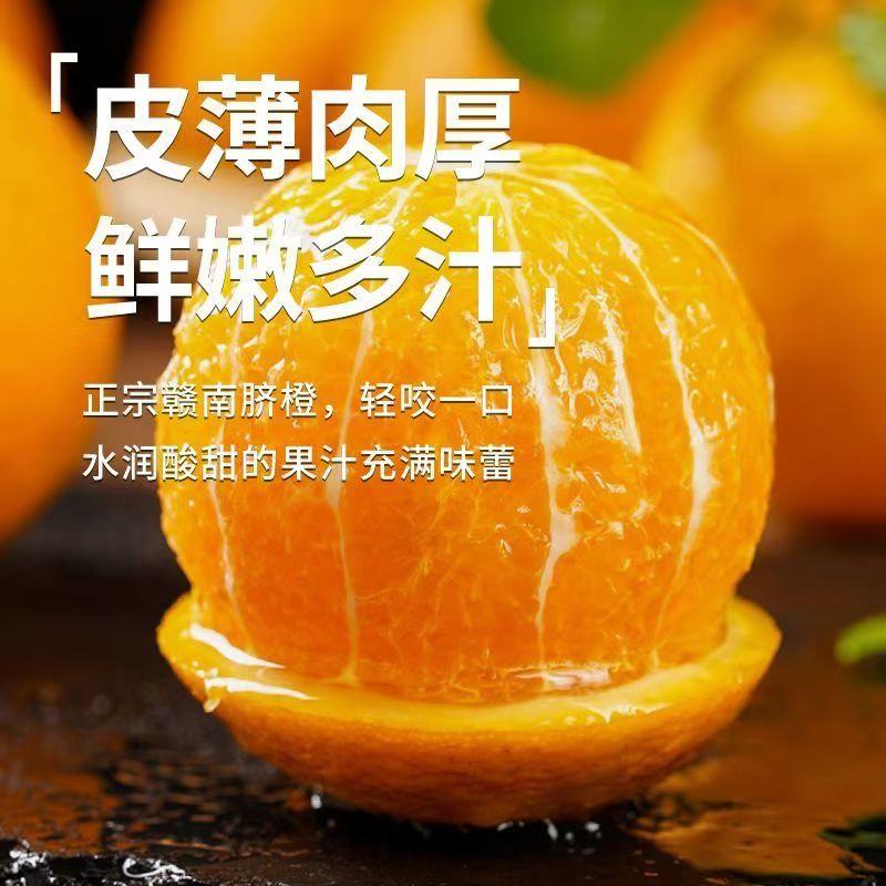 集南鲜 赣南脐橙 新鲜现摘江西橙子 当季孕妇生鲜水果礼盒 彩箱10斤 单果220-330g 净重9斤特级果