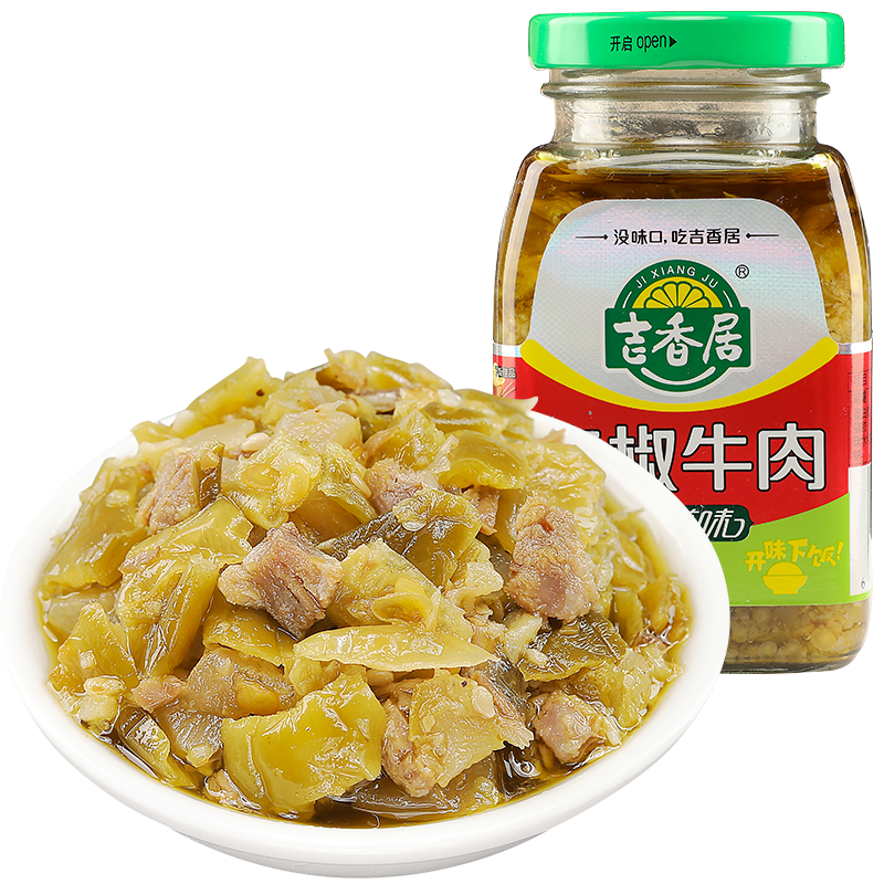 吉香居青滋味青椒牛肉酱价格走势及口感评测