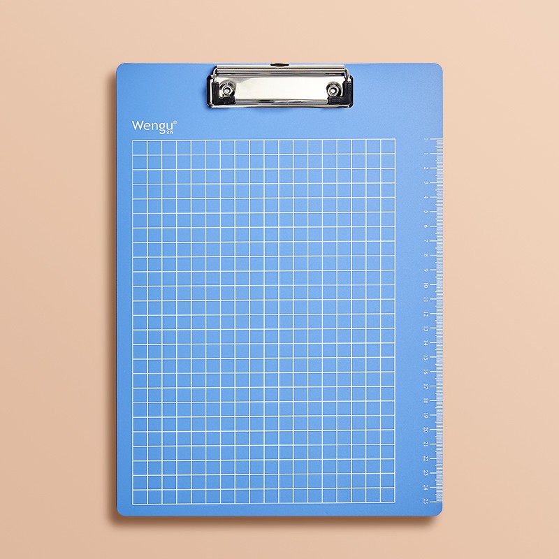 文谷(wengu)a4夹板文具 文件夹板板夹写字夹板加厚带刻度 快劳夹垫板