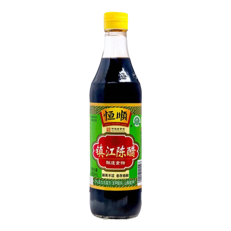 恒順鎮江陳醋 新A陳 5度 500ml 涼拌海鮮餃子醋 0防腐劑