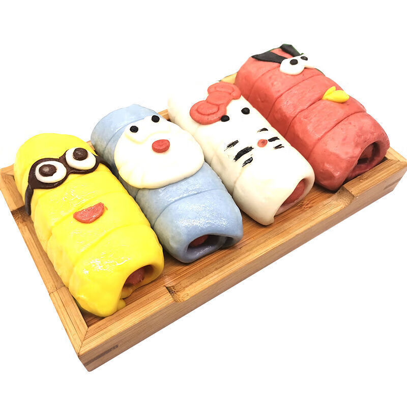 康创优品卡通热狗肠果蔬热狗卷香肠包子儿童可爱面食面点早餐速冻方便