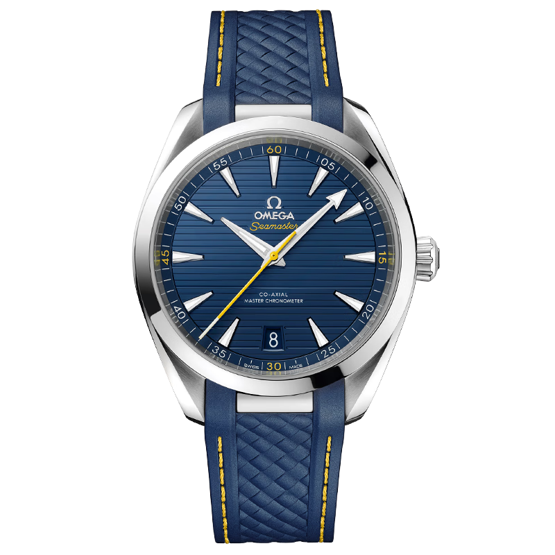 欧米茄（OMEGA）瑞士手表男 海马系列150米防水男士自动机械表41mm【圣诞节礼物】 220.12.41.21.03.009橡胶蓝盘