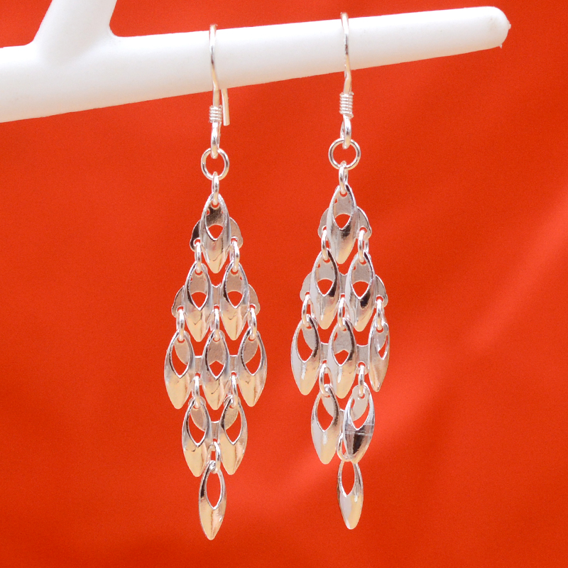 純已久銀飾 990足銀耳環(huán) 鳳眼 銀耳釘 女士銀耳墜 銀耳勾 時(shí)尚個(gè)性 銀耳吊