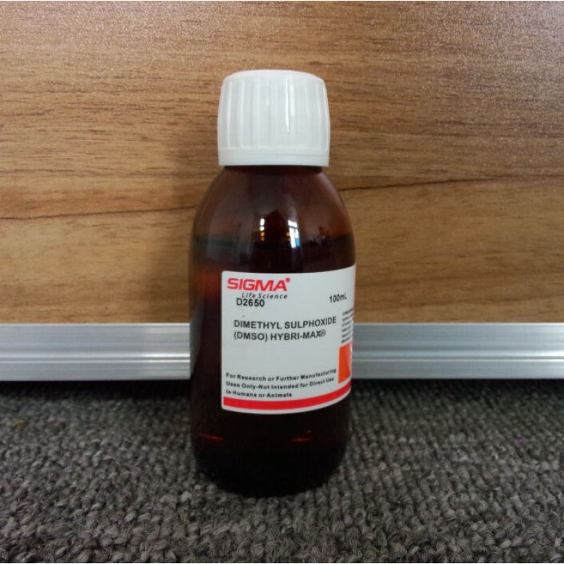 二甲基亚砜细胞培养级dmso冻存液科研试剂sigma-d2650原装100ml瓶
