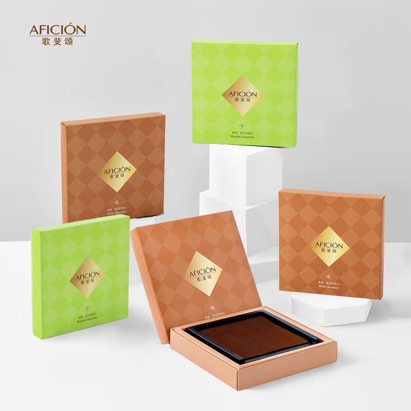 歌斐颂生巧克力礼盒装女友纯可可脂牛奶/抹茶网红零食生巧 牛奶味生巧