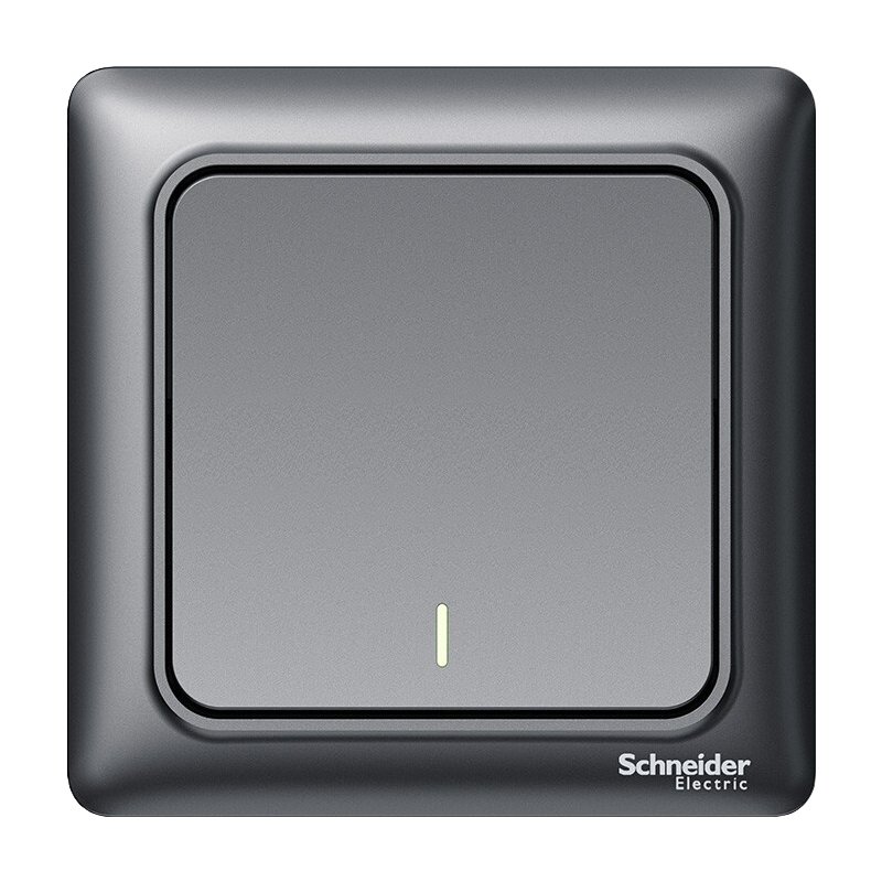 electric)开关插座 开关面板 一开双控开关 睿意系列 夜空灰色a3e31