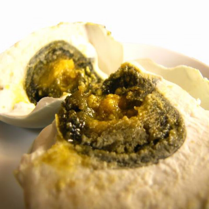 隆港汇  臭鸭蛋腌制咸鸭蛋重口味纯黑腌制自制黑心流油 10枚装