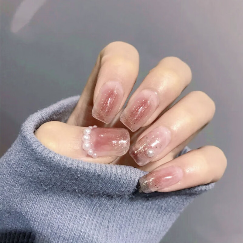q显白仙气蝴蝶立体小众甲片成品假指甲贴片可拆卸美甲