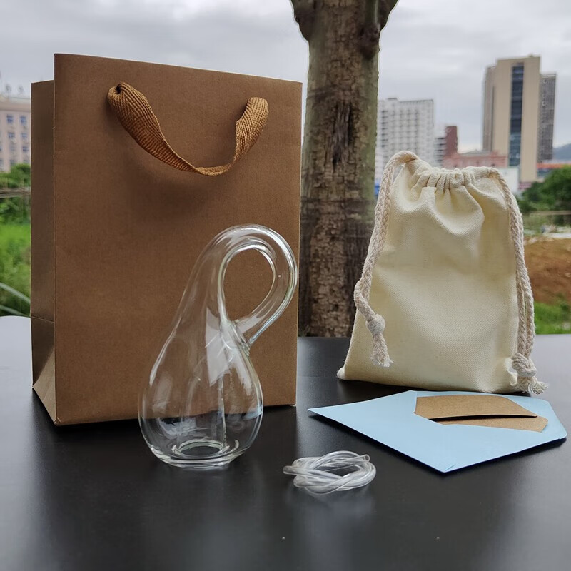 季芒克莱因瓶四维空间瓶加厚装不满水的迷你小号模型礼物瓶子装饰摆件