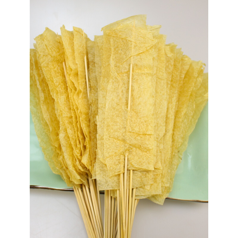 虎钢馋豆制品干货烤豆皮串铁板烧烤涮串炸串铁板烧1040串散装