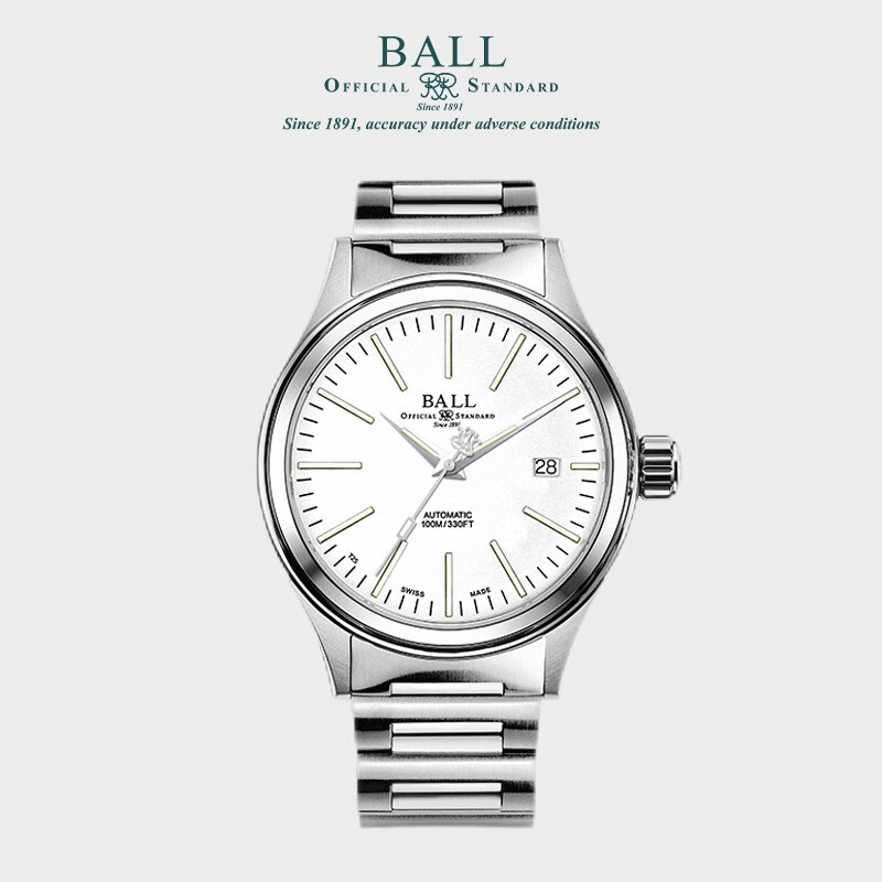 波尔(ball)精英系列进取者 40mm黑色表盘nm2188c-s20j-bk【特】 白色