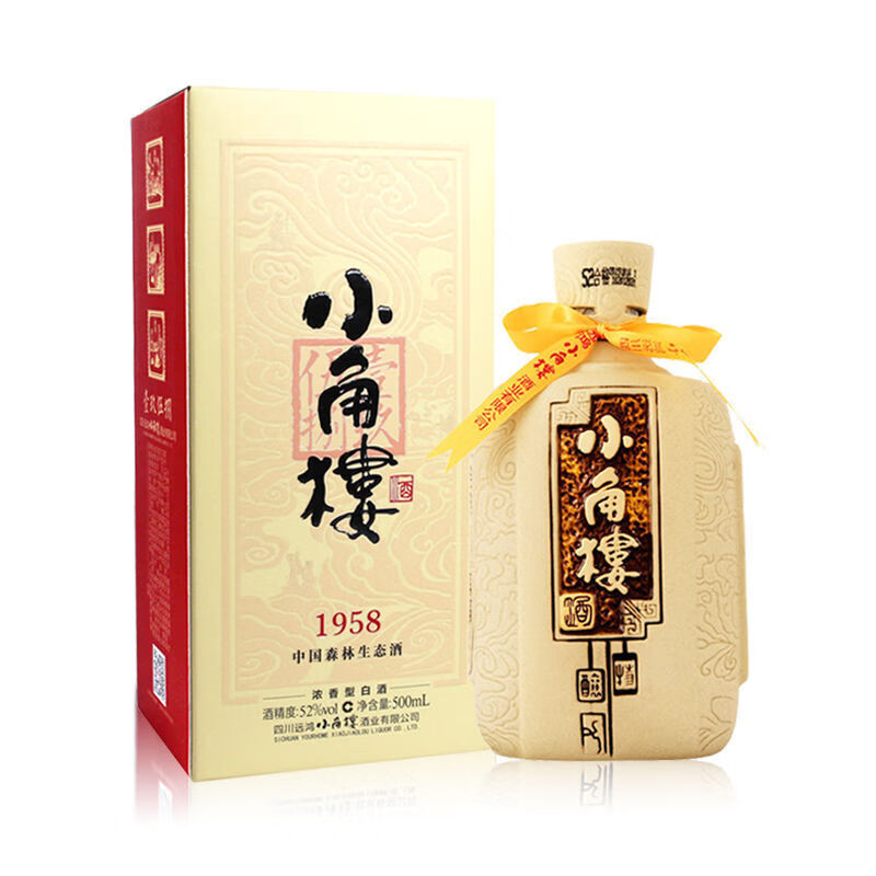 小角楼1958 500ml*6瓶 小角楼 1958浓香型白酒 52度 整箱 纯粮酿造 四
