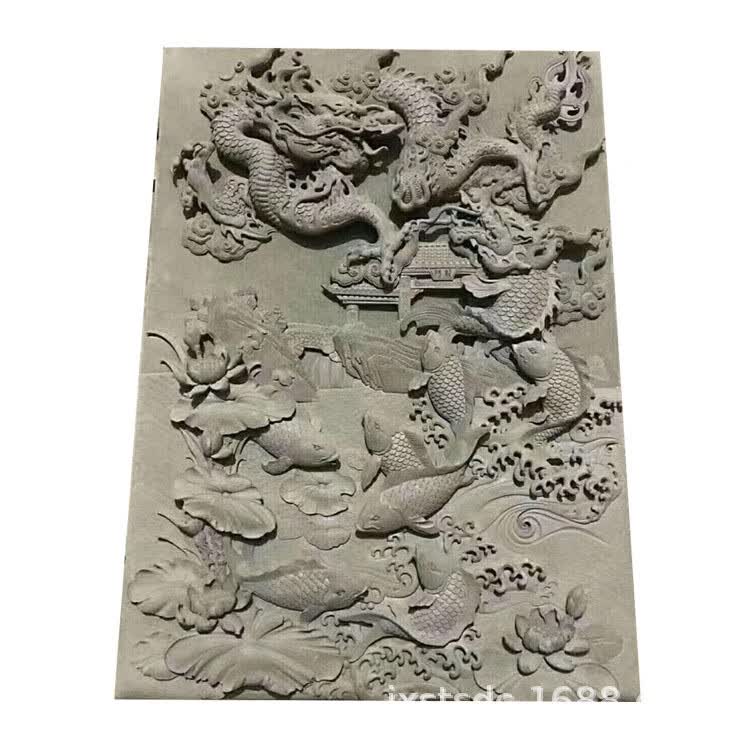 润华年山东浮雕壁画大型地雕浮雕石雕人物浮雕壁画九龙壁照壁生产