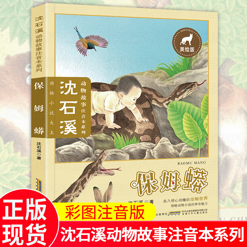 保姆蟒 拼音版 动物小说大王沈石溪动物故事注音本系列 儿童文学书籍6
