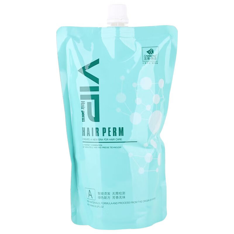 三荣热烫药水发廊专用智能vip离子烫直发膏理发店专用定型水数码 直发