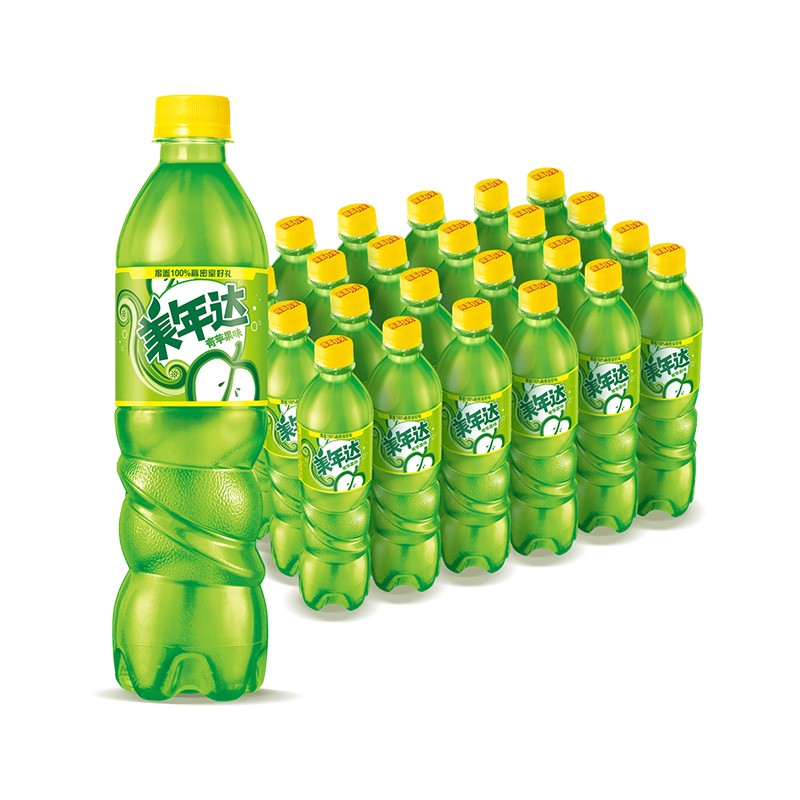 美年达可乐 mirinda 橙味 汽水碳酸饮料 500/600ml*24瓶 整箱装 新老